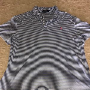 Blue and white polo by Ralph Lauren shirt